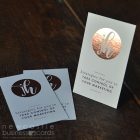 Foil Stamp Business Cards Rose Gold