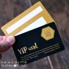 Gold Metallic Plastic Card Printing